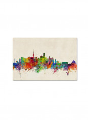 Beijing China Skyline Canvas Wall Art Multicolour 16 x 24inch