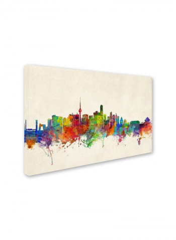Beijing China Skyline Canvas Wall Art Multicolour 16 x 24inch