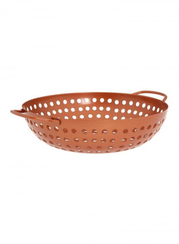 Non-Stick Grill Wok Brown 10.75inch