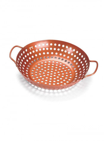 Non-Stick Grill Wok Brown 10.75inch