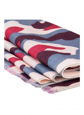 Camouflage Winter Scarves Red/Brown/Beige
