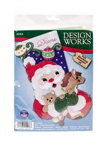 Christmas Stocking kit White/Red/Blue