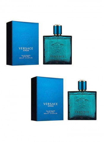 Set Of 2 Eros EDT 100ml 2 Eros EDT 100ml