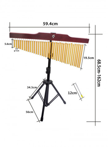 36-Bars Single Row Wind Chime Musical Percussion Instrument