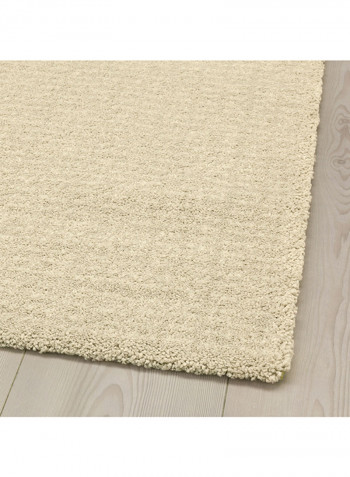 Low Pile Area Rug Beige 240 x 170centimeter