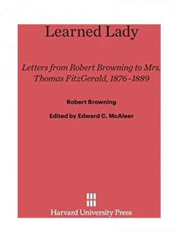 Learned Lady Hardcover English by Robert Browning