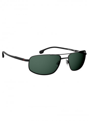 Men's Rectangular Frame Sunglasses - Lens Size: 62 mm
