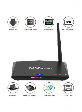 Smart TV Box MX9 Pro Black