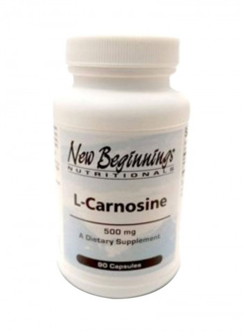 L-Carnosine Dietary Supplement 500mg - 90 Capsules
