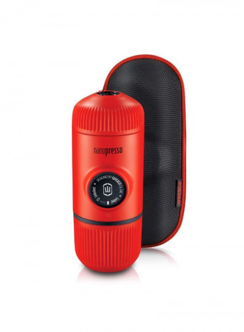 Nanopresso Portable Espresso Maker with Protective Case Lava Red WC-NANOP-RED Lava Red