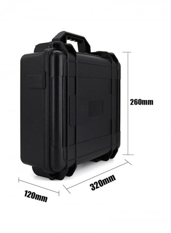 Waterproof Rugged Compact Drone Case For DJI Spark 120x320x260millimeter Black