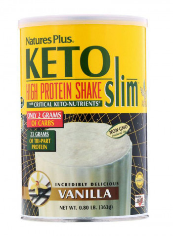Vanilla Flavored Keto Slim High Protein Shake