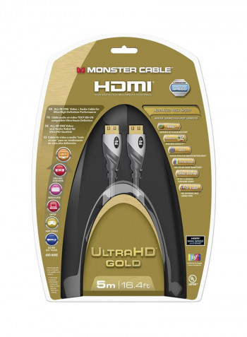 Advanced High Speed HDMI Cable With Ethernet 5meter Grey