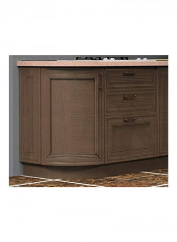 Brass Door Pull Brown 8x2.5x1.5inch