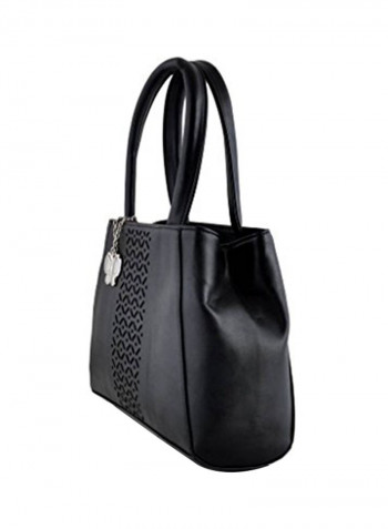 Polyester Blend Shoulder Bag Black
