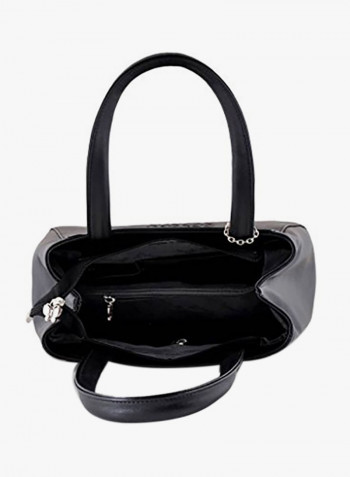Polyester Blend Shoulder Bag Black