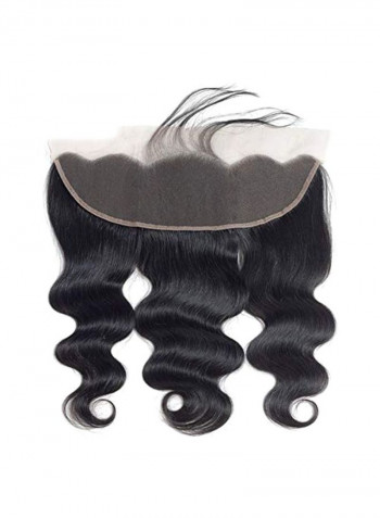 Short Remy Human Hair Extension With Closer Medium Brown 14inch