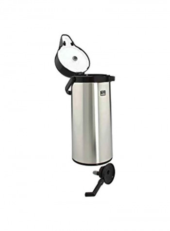 Stainless Steel Beverage Dispenser Silver/Black