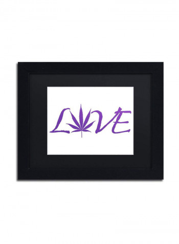 Love Wall Art Purple 11 x 14inch