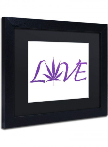 Love Wall Art Purple 11 x 14inch