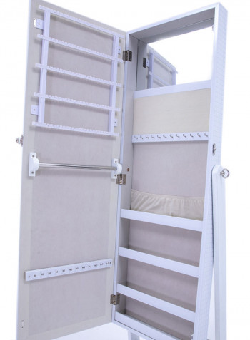 Amanda Jewelry Cabinet White
