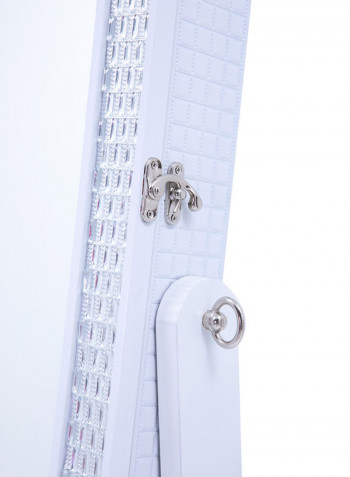 Amanda Jewelry Cabinet White