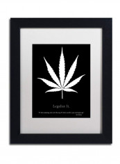 Legalize Quote Framed Wall Art Multicolour 11 x 14inch