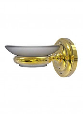 Prestige Que New Collection Wall Mounted Soap Dish Gold/Clear