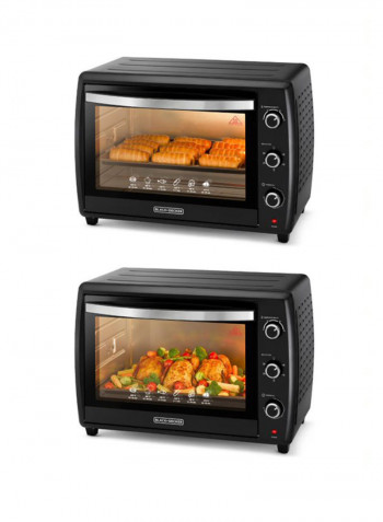 70L Toaster Oven With Double Glass And Rotisserie TRO70RDG-B5 Black