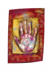Good Healing Painting Red/Yellow/Pink 48x32inch