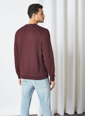 Icon Sweatshirt Deep Burgundy