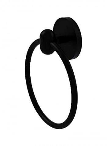 Tango Collection Towel Ring Black