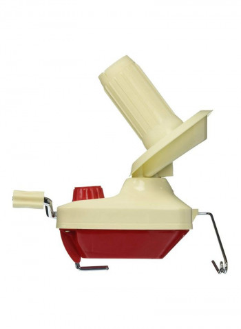 Yarn Ball Winder White/Red 5.5 x 7.2 x 4inch