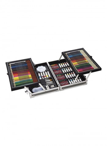 126-Piece All-Media Art Set Black/Yellow/Blue