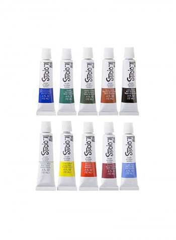 126-Piece All-Media Art Set Black/Yellow/Blue