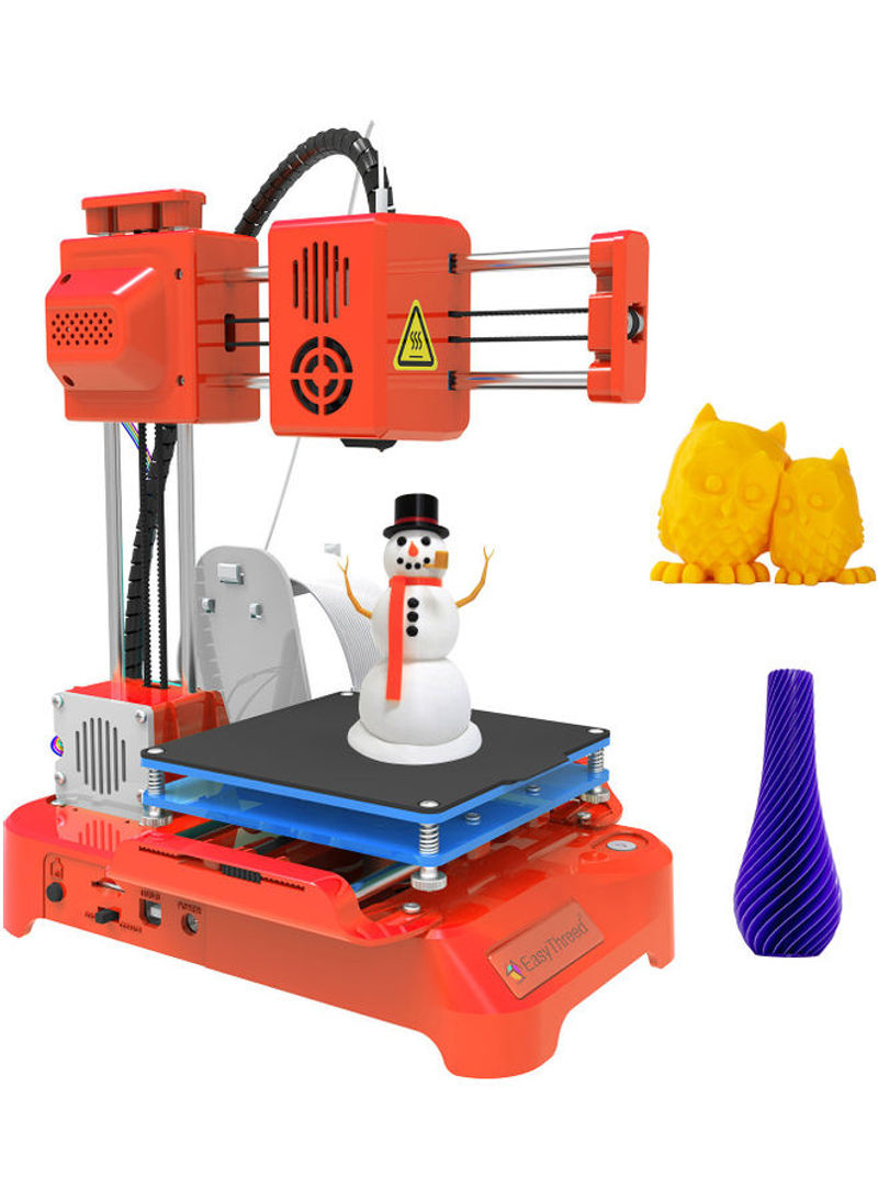 3D Printer With EU Plug Orange
