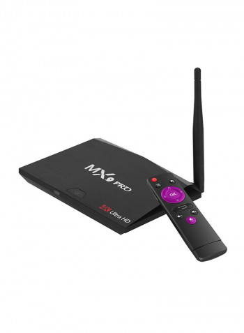 Bluetooth Wireless Quad Core Android 8.1 TV Set Top Box V2927US-32G Black