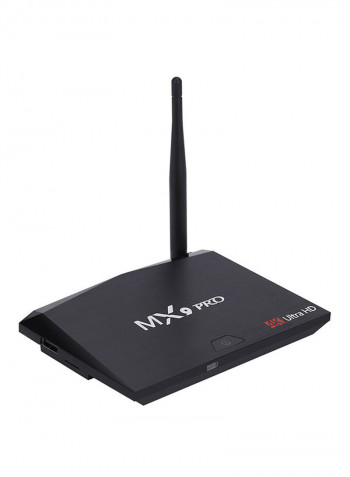 Bluetooth Wireless Quad Core Android 8.1 TV Set Top Box V2927US-32G Black