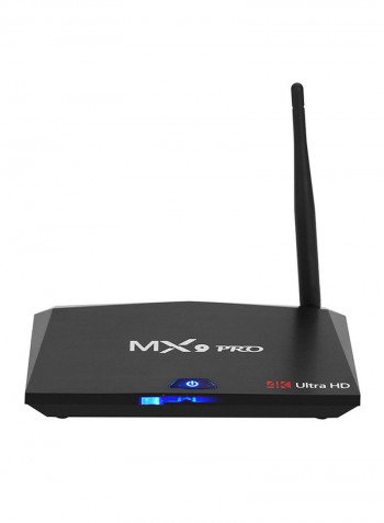 Bluetooth Wireless Quad Core Android 8.1 TV Set Top Box V2927US-32G Black
