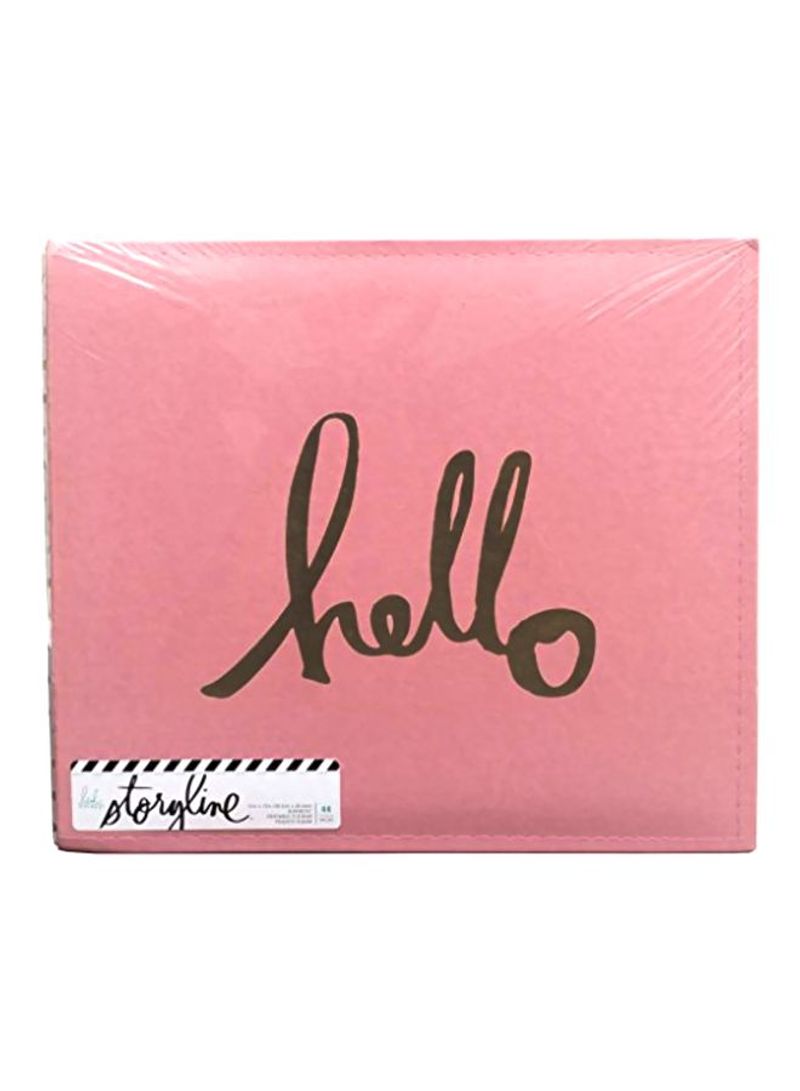 Storyline Hello Album Pink/Brown 12x12inch