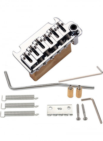 6-string Ball Bearing Saddle Tremolo Bridge Locking System for ST Electric Guitar with Tremolo Arm Mounting Screws Guitar Accessories