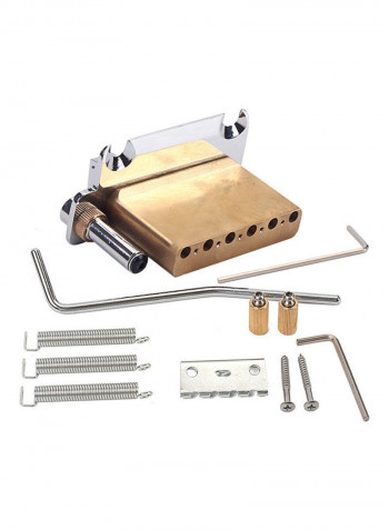 6-string Ball Bearing Saddle Tremolo Bridge Locking System for ST Electric Guitar with Tremolo Arm Mounting Screws Guitar Accessories