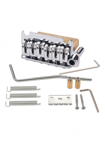 6-string Ball Bearing Saddle Tremolo Bridge Locking System for ST Electric Guitar with Tremolo Arm Mounting Screws Guitar Accessories