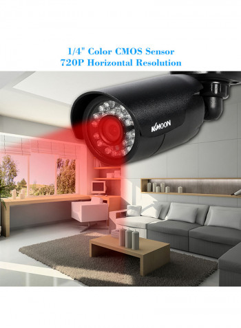 WiFi Night Vision Surveillance Camera Black 2.7kg