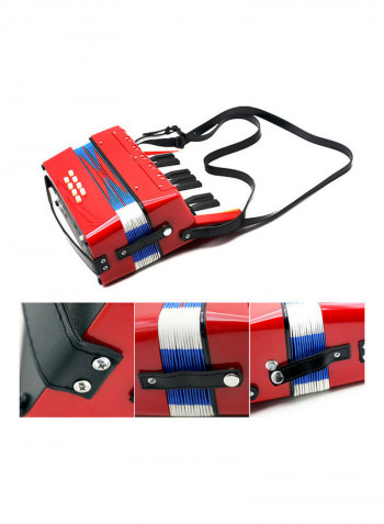 17-Keys 8 Bass Mini Small Accordion