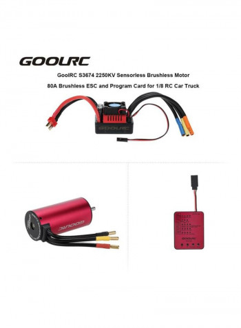 4-Poles Brushless Motor For 1/8 RC Car S3674