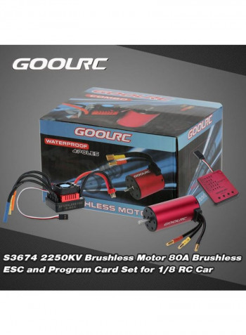 4-Poles Brushless Motor For 1/8 RC Car S3674