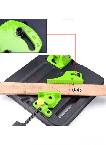 Metalworking Iron Base Angle Grinder Green 33x18x30centimeter