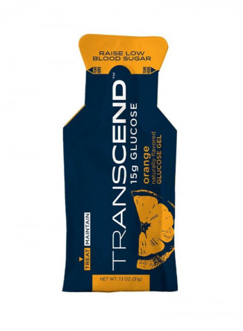 36-Piece Transcend Orange-Flavored Glucose Gel