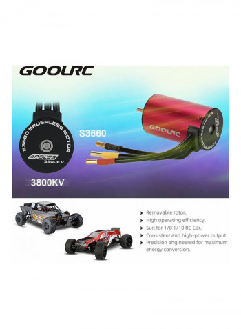 3800KV Brushless Motor And Programming Card Combo Set